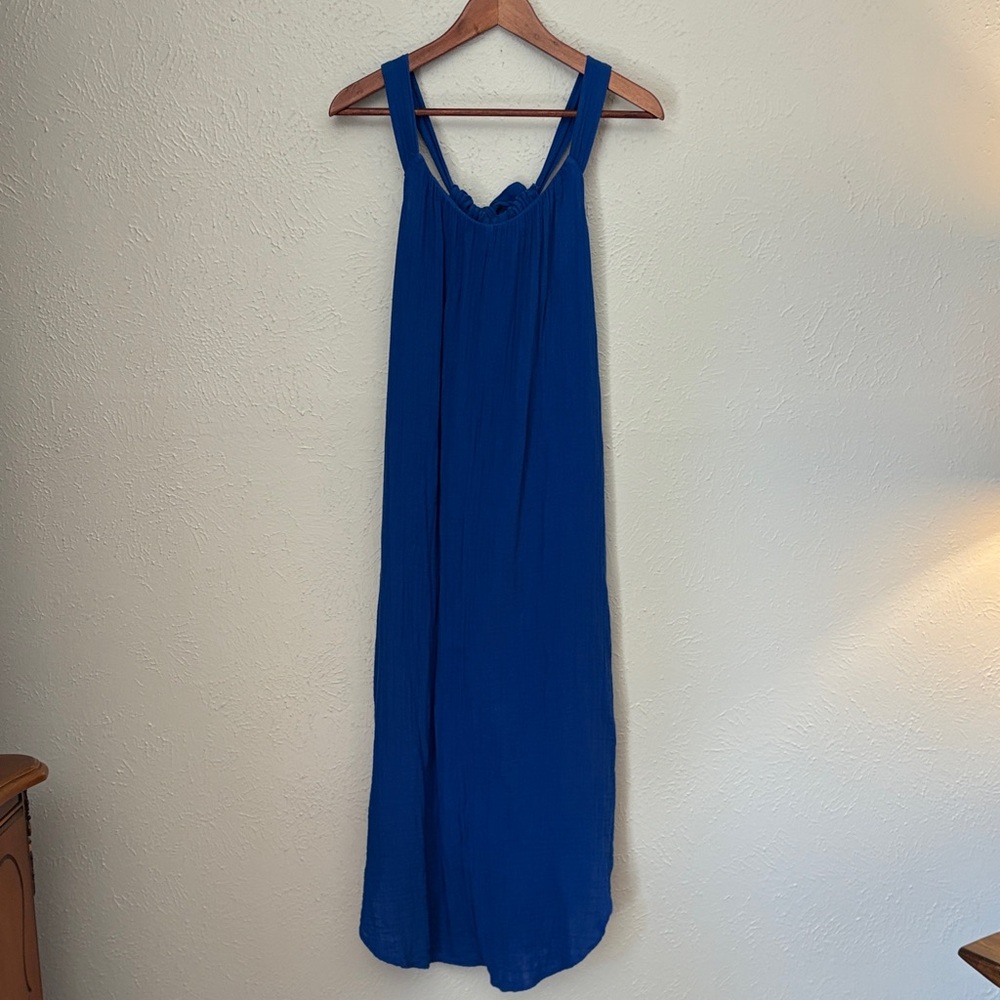 Gauze Sleeveless Maxi Dress